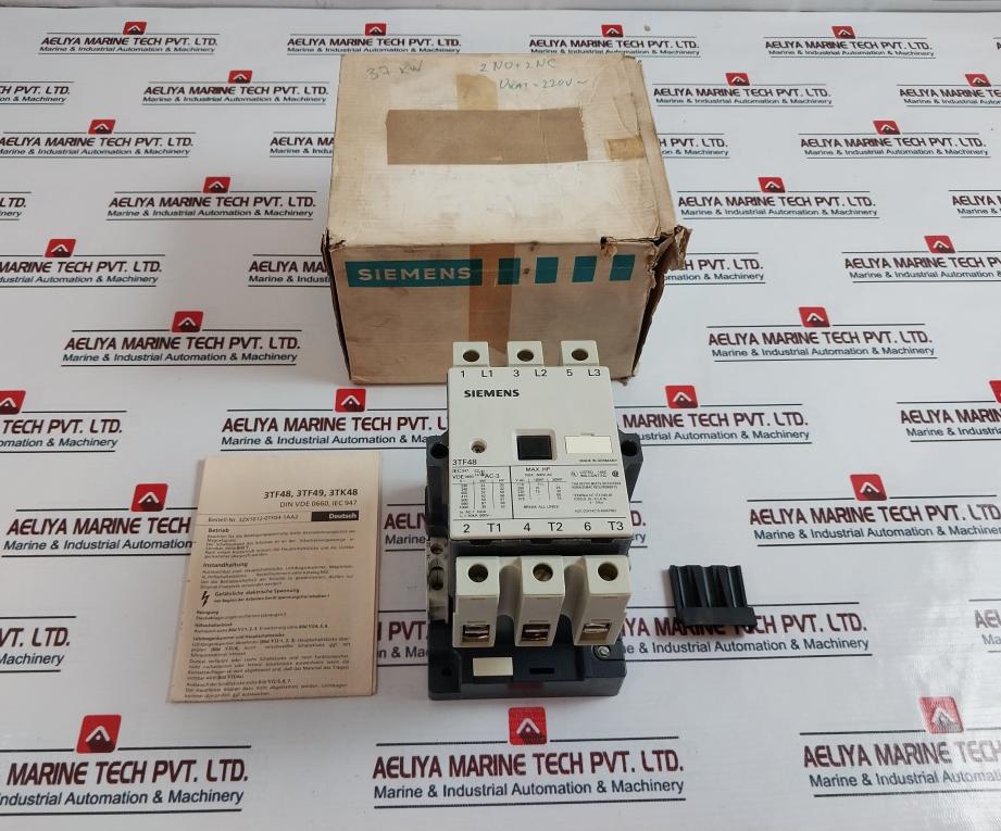 Siemens 3Tf4822-0Ap0 Ac Contactor 100A 600Vac