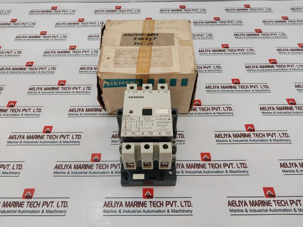 Siemens 3Tf48 Contactor 100A 600V