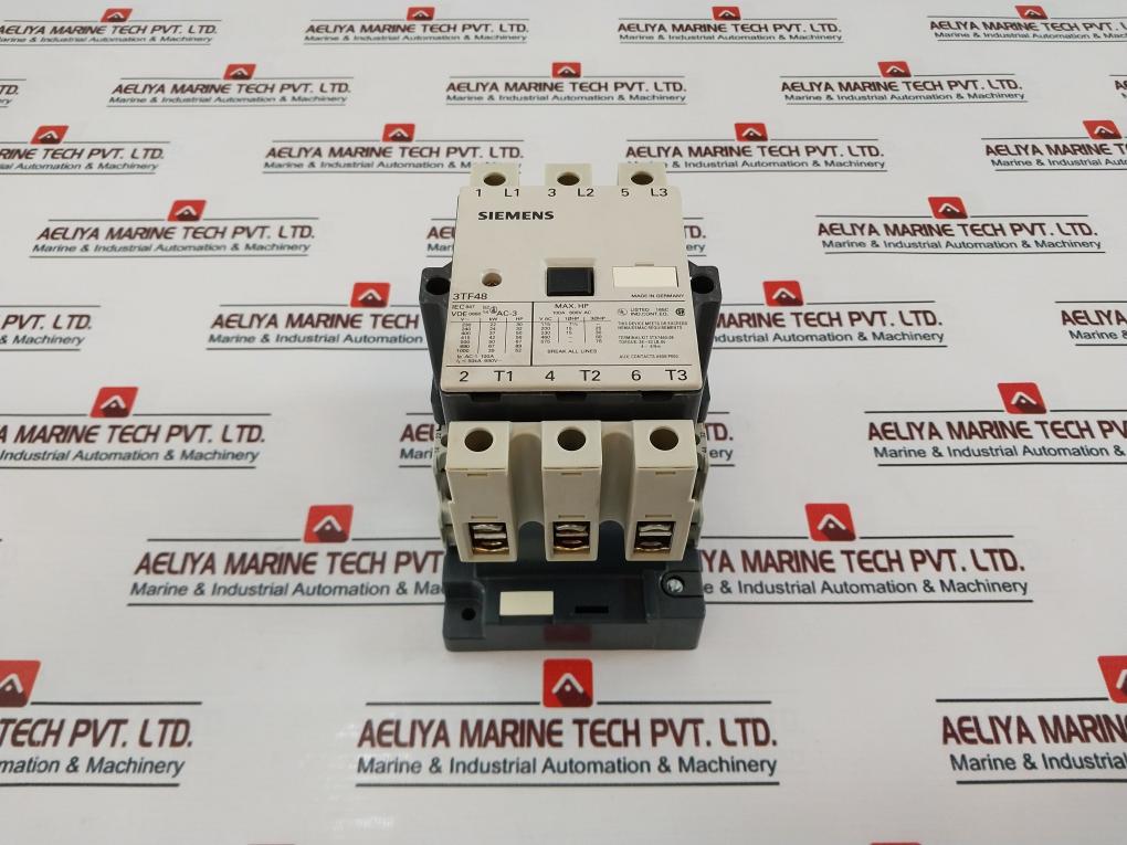 Siemens 3Tf48 Contactor 100A 600V