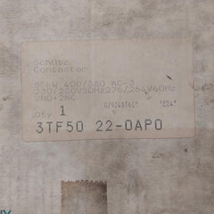 Siemens 3Tf50 Contactor 600V 100A