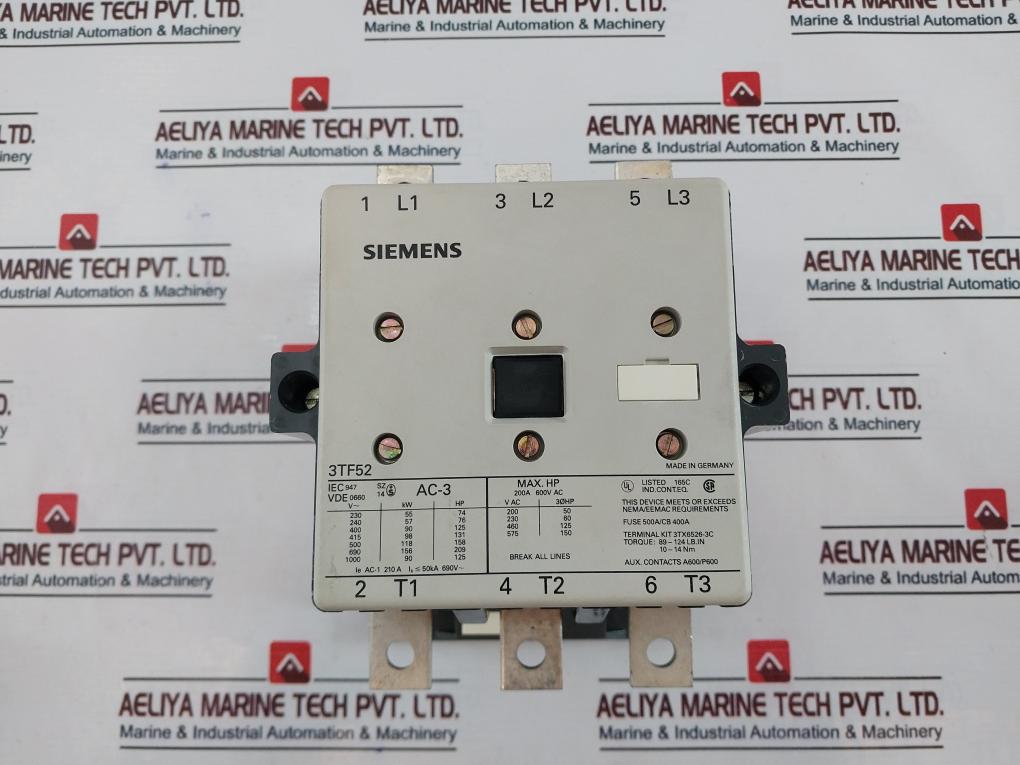 Siemens 3Tf5222-0Ap0 Ac Coil Contractor