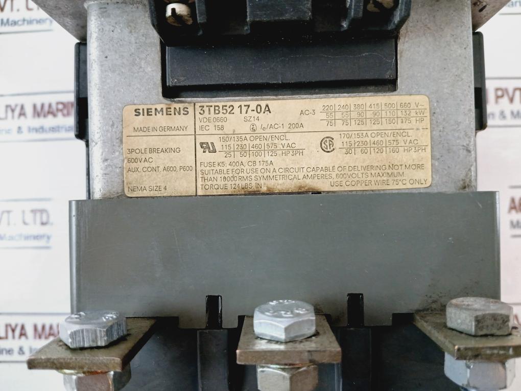 Siemens 3Tf52 Contactor