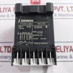 Siemens 3Th2022-0Bb4 Contactor Relay With 3Tx4490-4A Surge Suppressor