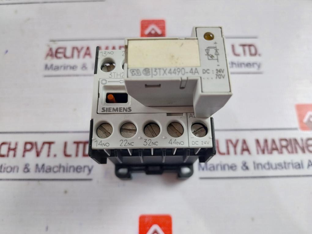 Siemens 3Th2022-0Bb4 Contactor Relay With 3Tx4490-4A Surge Suppressor
