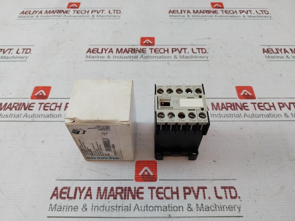 Siemens 3Th2031-0Bb4 Contactor Relay 3No+1Nc 10A 24Vdc A600/Q300