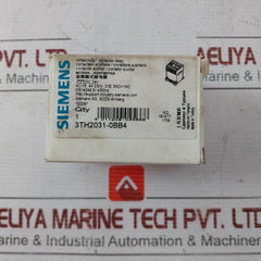 Siemens 3Th2031-0Bb4 Contactor Relay 3No+1Nc 10A 24Vdc A600/Q300