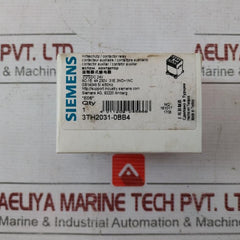 Siemens 3Th2031-0Bb4 Contactor Relay Iec 60947-5-1 50/60Hz Dc 24V