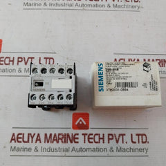 Siemens 3Th2031-0Bb4 Contactor Relay Iec 60947-5-1 50/60Hz Dc 24V