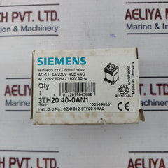 Siemens 3Th2040-0An1 Control Relay 3Zx1012-0Tf20-1Aa2