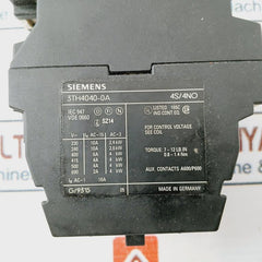 Siemens 3Th4040-0A Control Relay 230/220V 50Hz