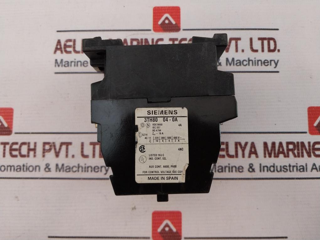 Siemens 3Th80 04-0A Contactor 220V 50/60 Hz