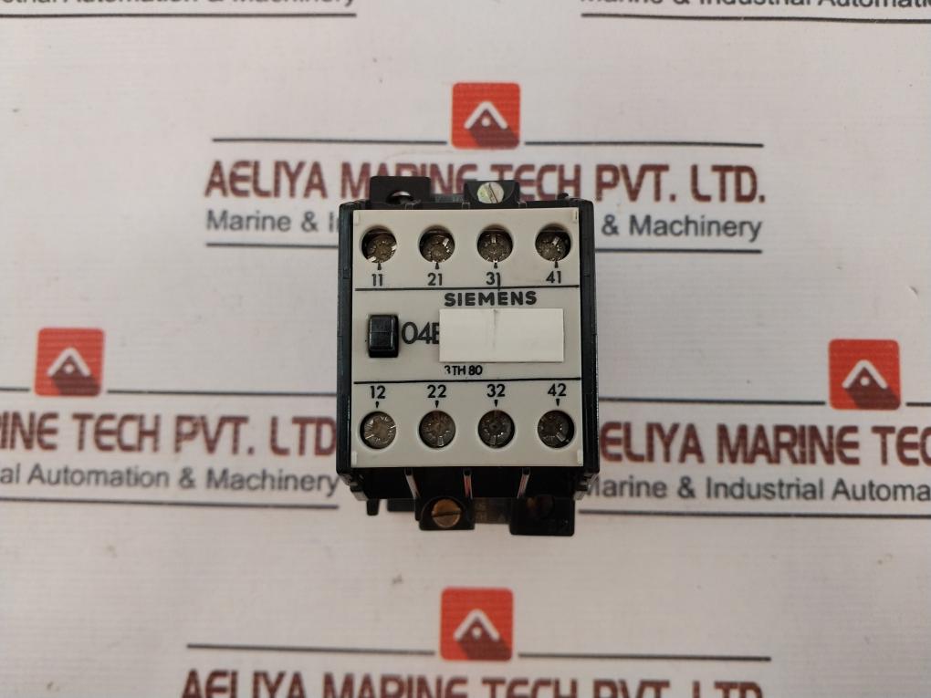 Siemens 3Th80 04-0A Contactor 220V 50/60 Hz