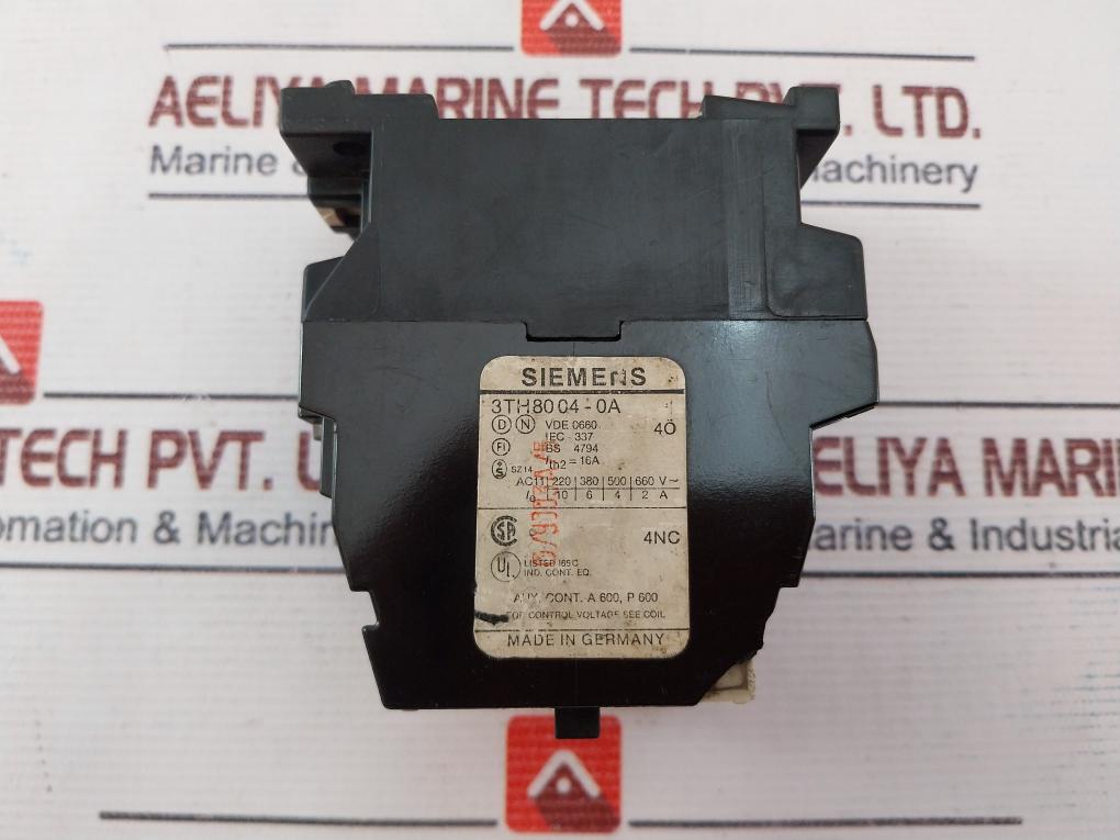 Siemens 3Th80 04-0A Contactor 220V 50/60Hz