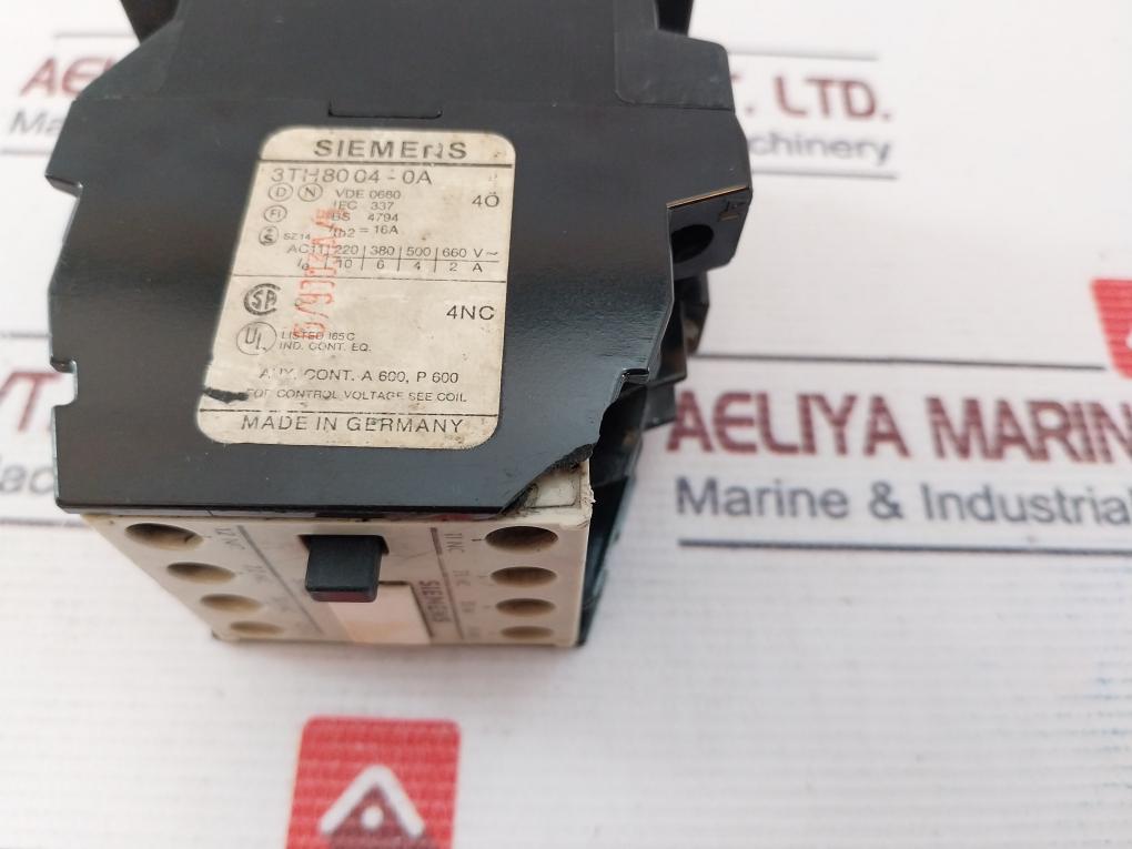 Siemens 3Th80 04-0A Contactor 220V 50/60Hz