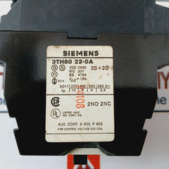 Siemens 3Th80 22-0A Contactor 16A