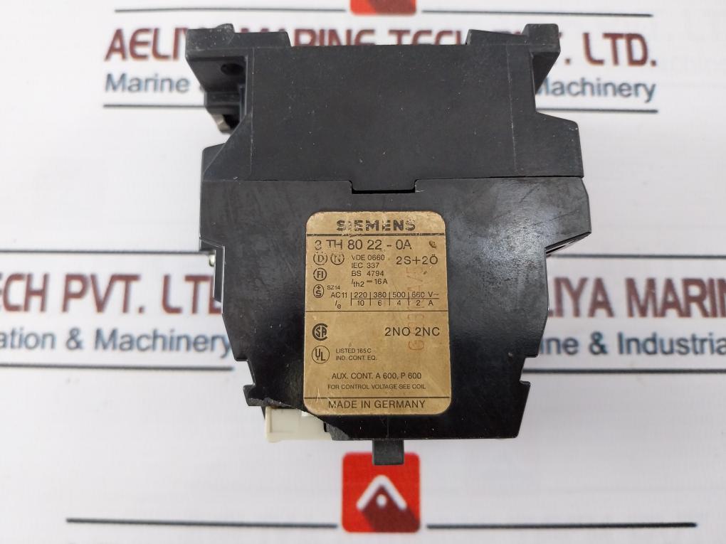 Siemens 3 Th 80 22 – 0A Contactor 22E 16A