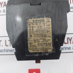 Siemens 3Th80 Contactor Relay