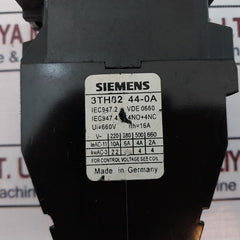 Siemens 3Th82 44-0A Contactor 110V 50Hz 132V 60Hz