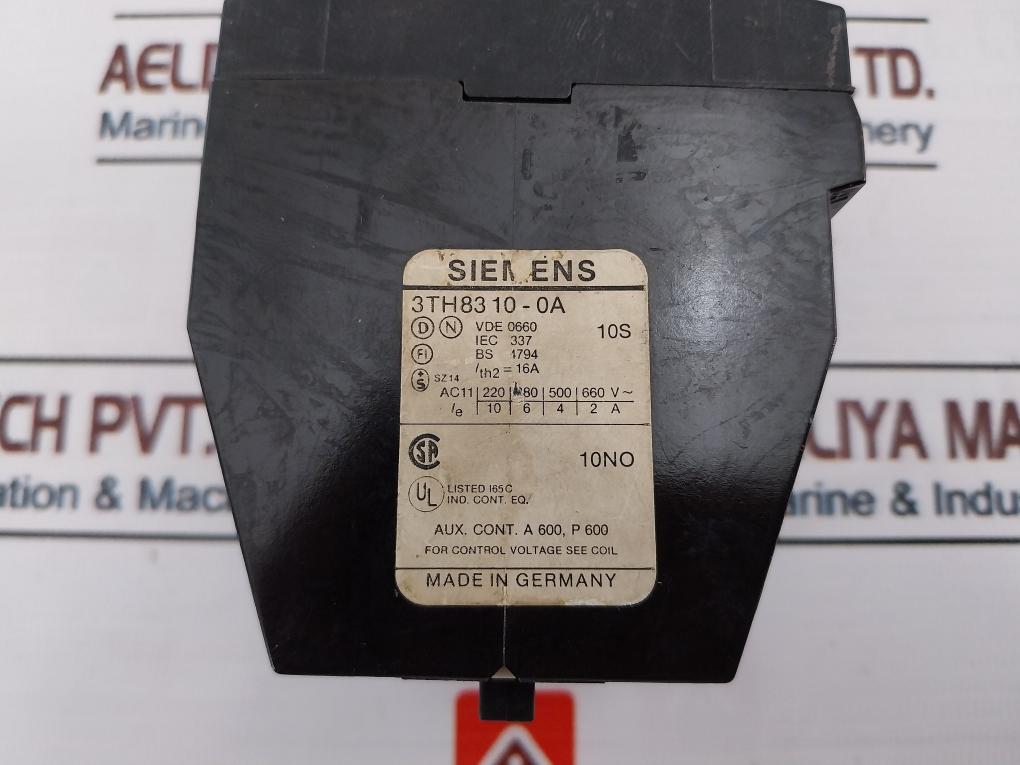 Siemens 3Th8310-0A Contactor 16A 220-264V 50/60Hz