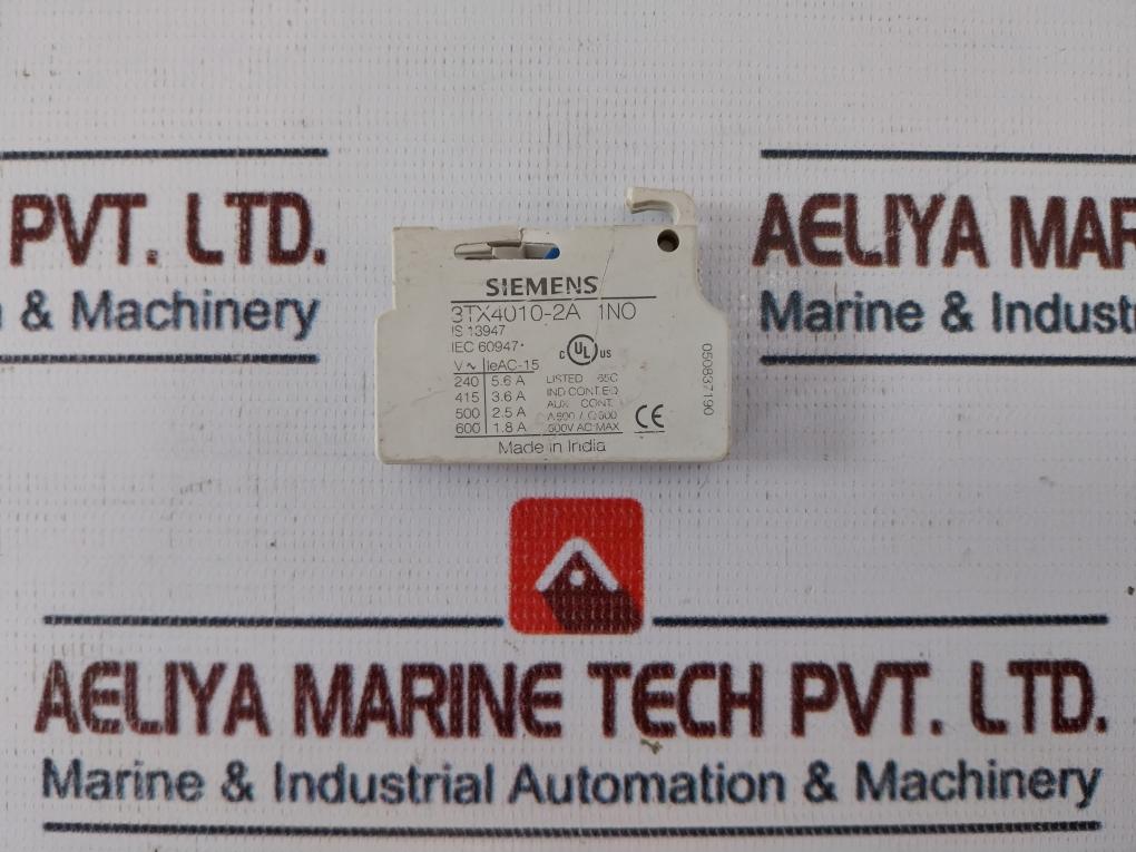 Siemens 3Tx4010-2A Auxiliary Switch Block