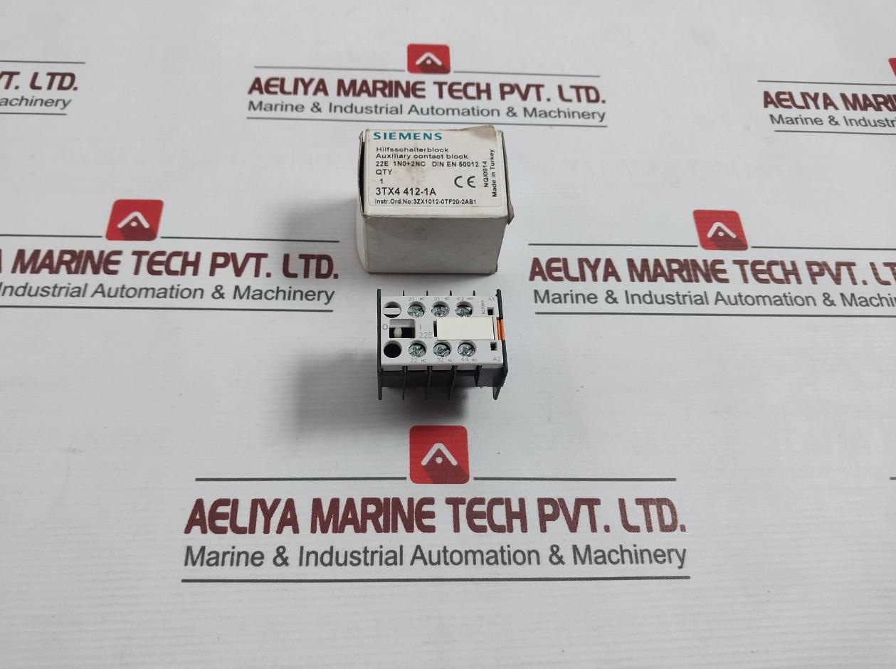 Siemens 3Tx4 412-1A Auxiliary Contact Block