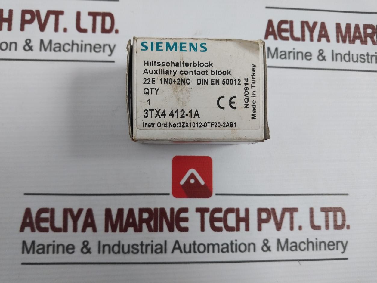 Siemens 3Tx4 412-1A Auxiliary Contact Block