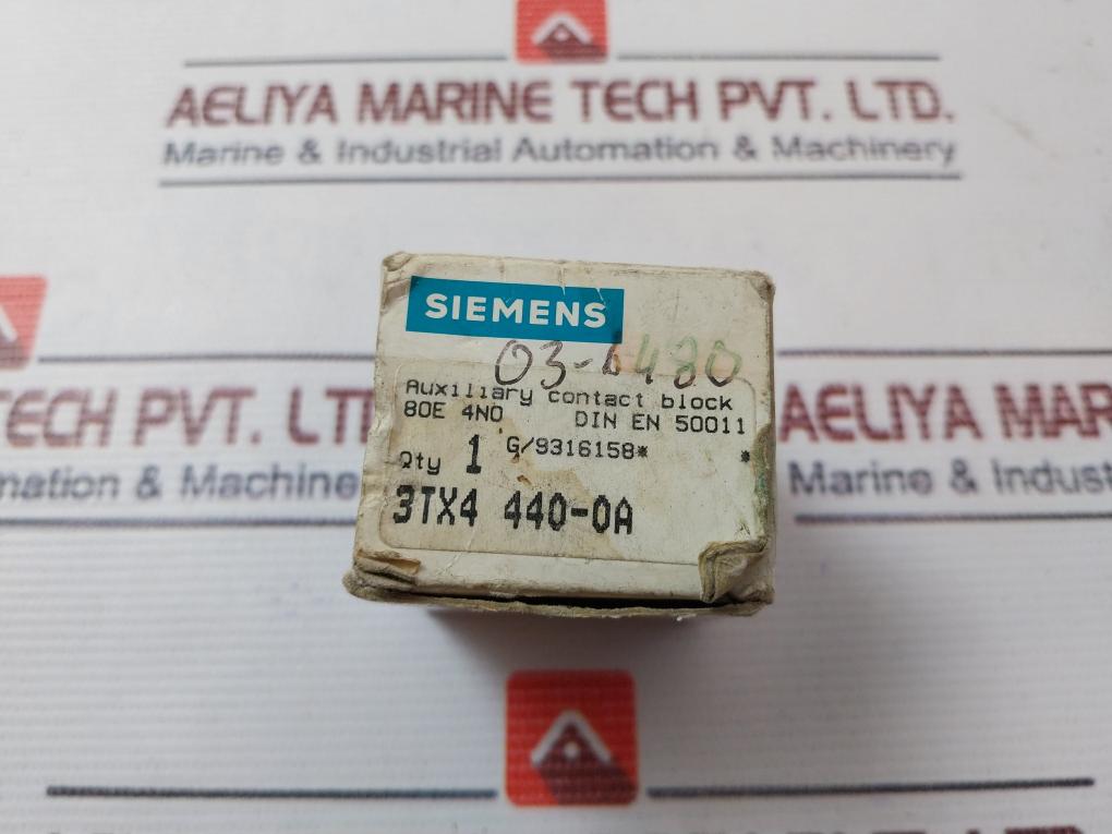 Siemens 3Tx4440-0A Auxiliary Contact Block 10A/240V