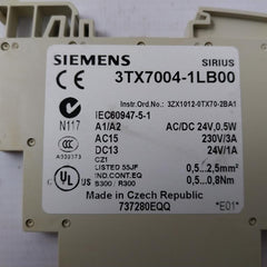 Siemens 3Tx7004-1Lb00 Output Coupling Link 230V/3A
