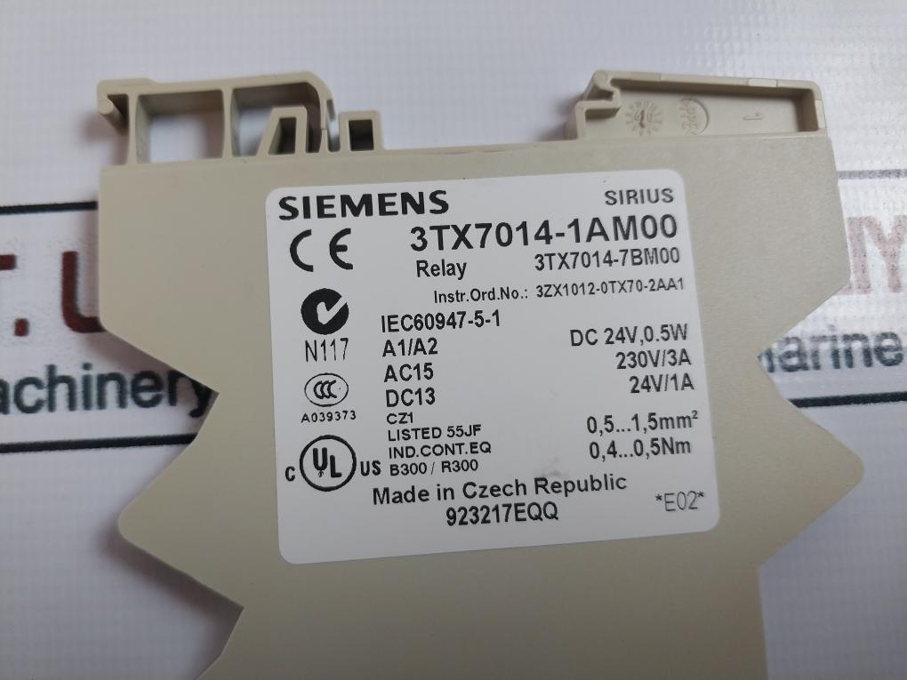 Siemens 3Tx7014-1Am00 Interface Plug In Relay