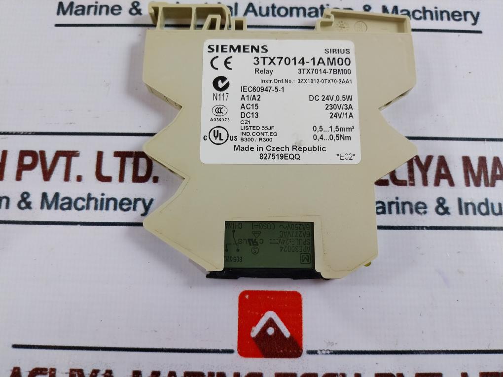 Siemens 3Tx7014-1Am00 Output Coupler With Plug-in Relay 3Zx1012-0Tx70-2Aa1