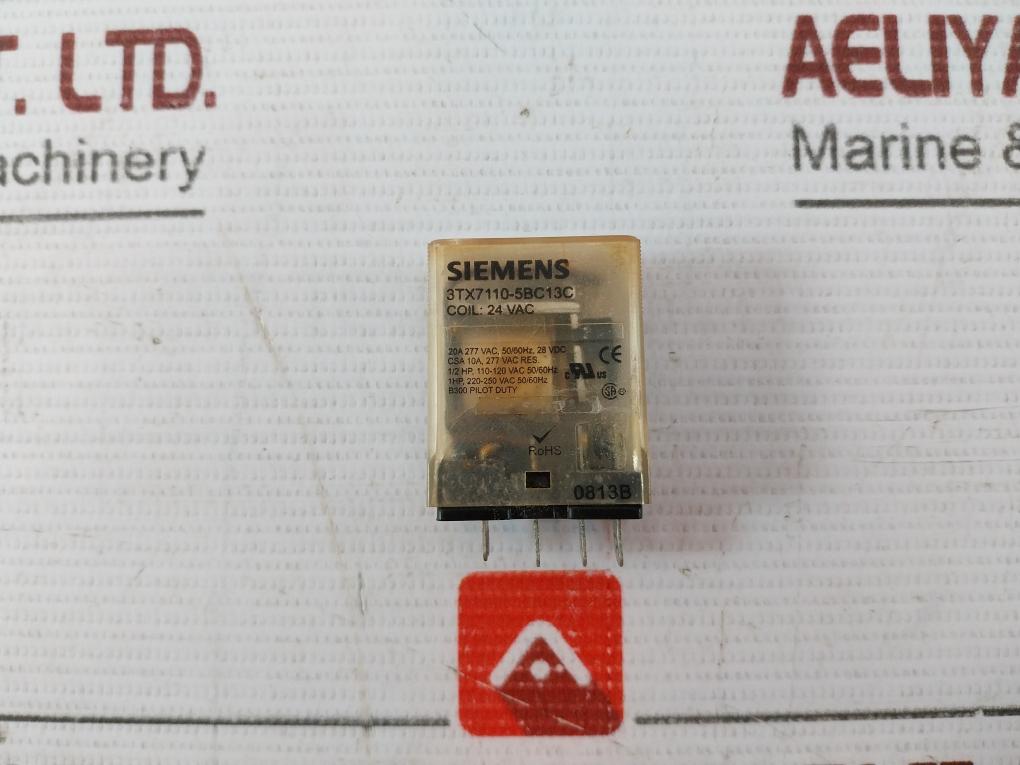 Siemens 3Tx7144-ie7 Relay Socket With Base 220-250Vac 15A 300V 0750Z 97899