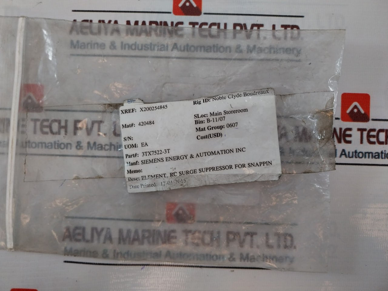 Siemens 3Tx7522-3T Surge Suppressor Ac 127…240V