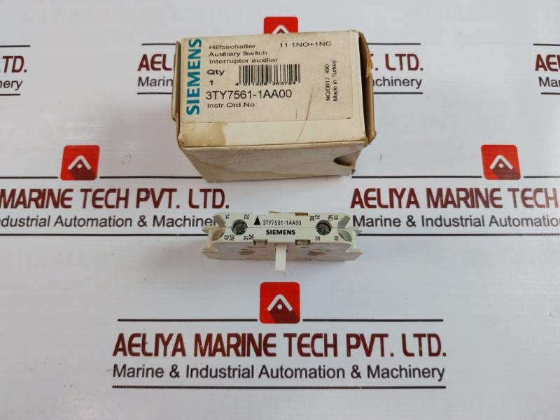 Siemens 3Ty7561-1Aa00 Auxiliary Switch Nq/0817 490