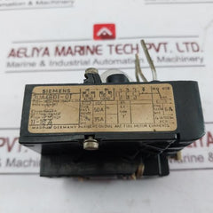 Siemens 3Ua4801-0T Overload Relay 750V 900V Ie 1A 500V Vde 0660