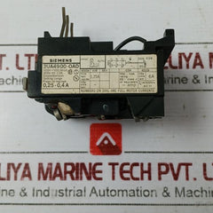 Siemens 3Ua4900-0Ad Motor Overload Relay 0.25 - 0.4A Ie 1A 500V Ac 11