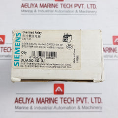 3Ua50 40-0J Overload Relay 690V Siemens