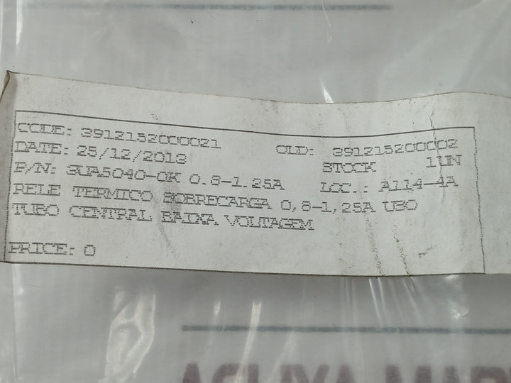 3Ua50 40-0K Thermal Overload Relay 400 V Class 10A Siemens