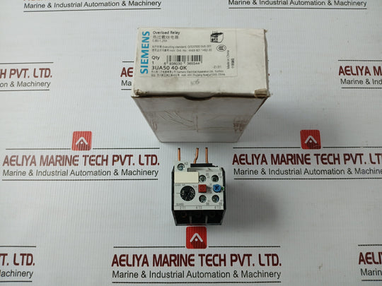 3Ua50 40-0K Thermal Overload Relay 400 V Class 10A Siemens