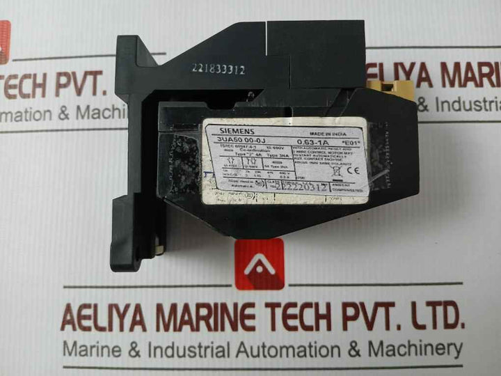 Siemens 3Ua52 00-1G Bimetal Relay With Single Phasing Prevention 221833312