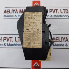 Siemens 3Ua52 00-1K Overload Relay 8-12.5A 660V~