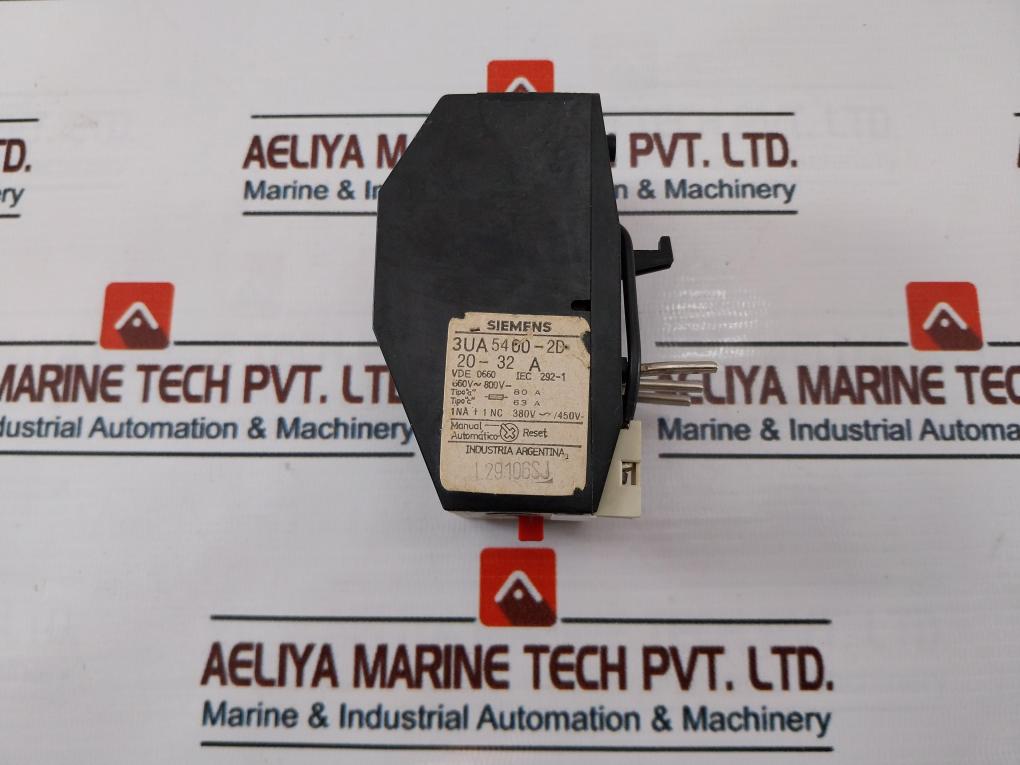 Siemens 3Ua5400-2D Overload Relay 20-32A