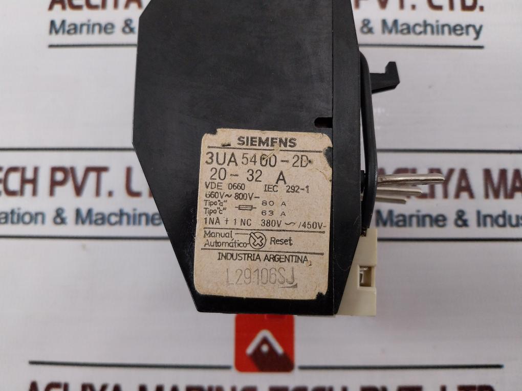 Relè di sovraccarico SIRIUS Siemens 3UA5940-1J - GoldRayline Relè di sovraccarico SIRIUS Siemens 3UA5940-1J - GoldRayline