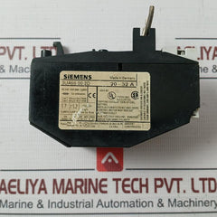 Siemens 3Ua55 00-2D Thermal Overload Relay 690V 400V, 600Vac 20-32A 2,5-3Nm