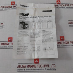 Siemens 3Ua5800-2Pz1 Thermal Overload Relay 1000Vac 10A 690V