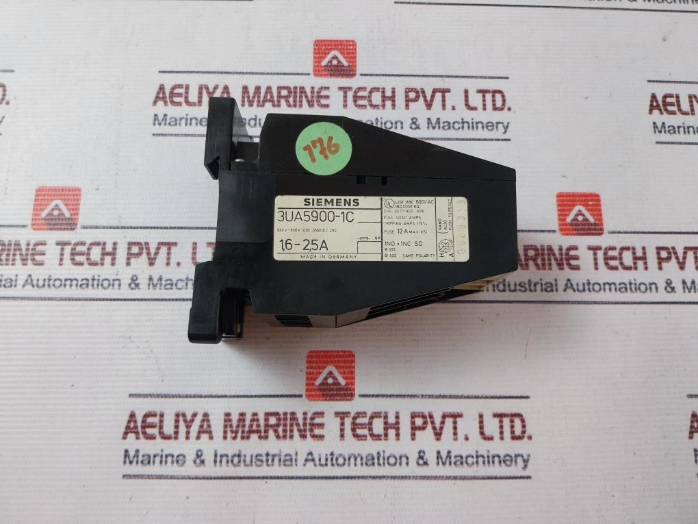 Siemens 3Ua5900-1C Overload Relay 660V ~ 800V 1,6-2,5A