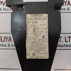 Siemens 3Ua59 00-2D Overload Relay 20-32A