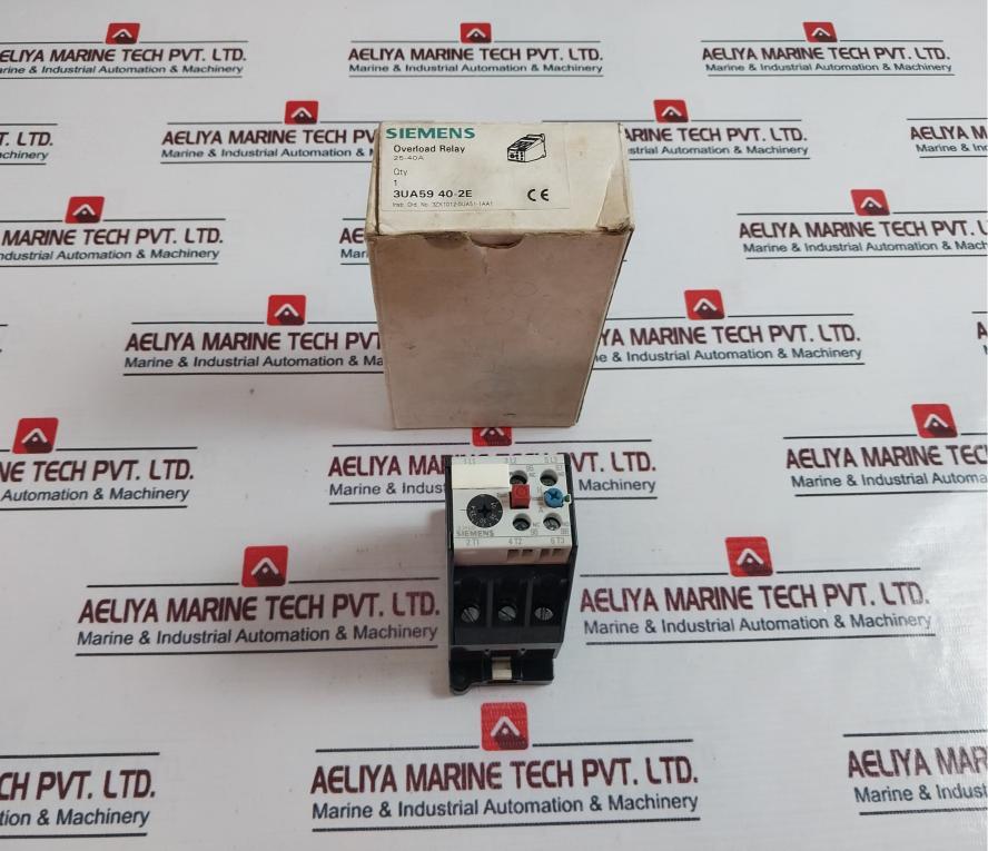 Siemens 3Ua59 40-2E Overload Relay 25-40A 3Zx1012-0Ua51-1Aa1