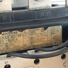 Siemens 3Ua68 00-3F Overload Relay Motor Control 1000V~50-400Hz