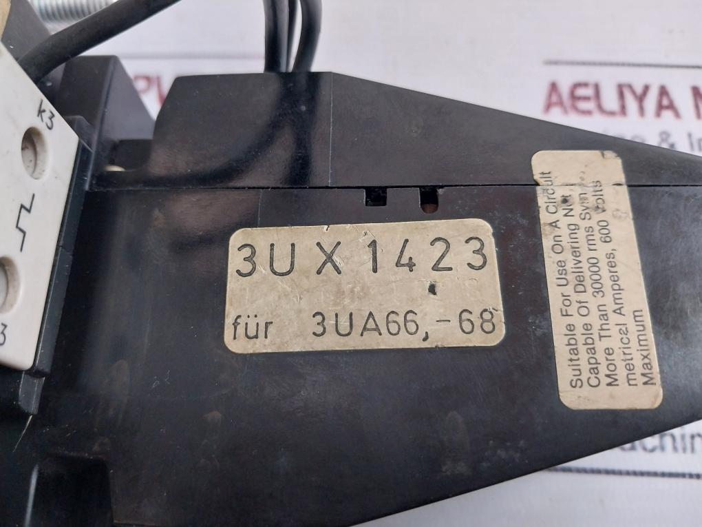 Siemens 3Ua68 00-3F Overload Relay Motor Control 1000V~50-400Hz