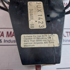 Siemens 3Ua68 00-3F Overload Relay Motor Control 1000V~50-400Hz